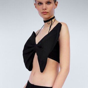 Zara Bandeau Bow Top Limited Edition XS